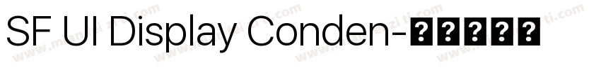 SF UI Display Conden字体转换